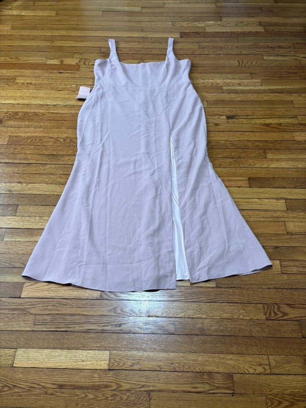 BHLDN Anthropologie Ashlynn Square-Neck Crepe Side-Slit Gown Dress Plus 26 NWT